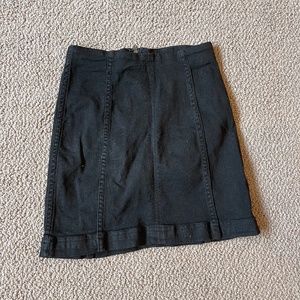 Black Modern Femme Free People Denim Skirt